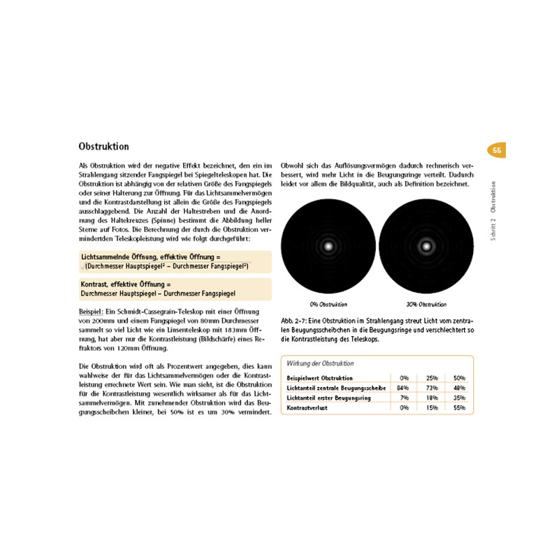 Oculum Verlag Carné para telescopios, en cuatro etapas