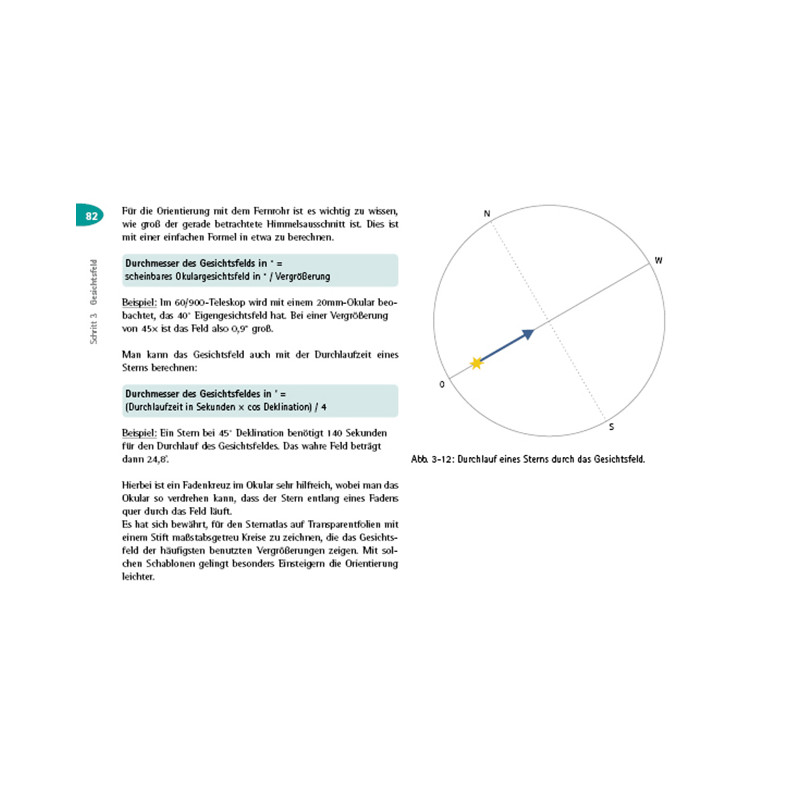 Oculum Verlag Carné para telescopios, en cuatro etapas