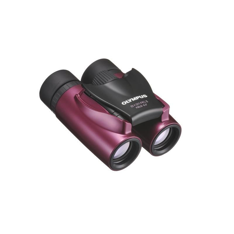 Olympus Binocolo 8x21 RC II Slim Metal Magenta incl. borsa