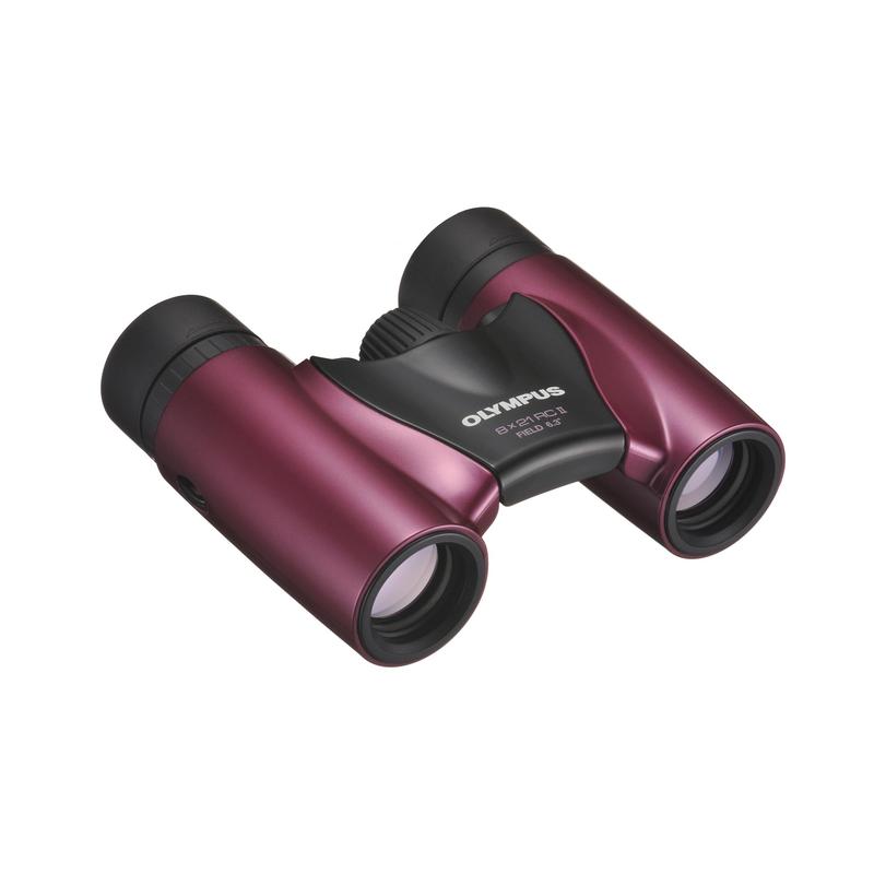 Olympus Binocolo 8x21 RC II Slim Metal Magenta incl. borsa