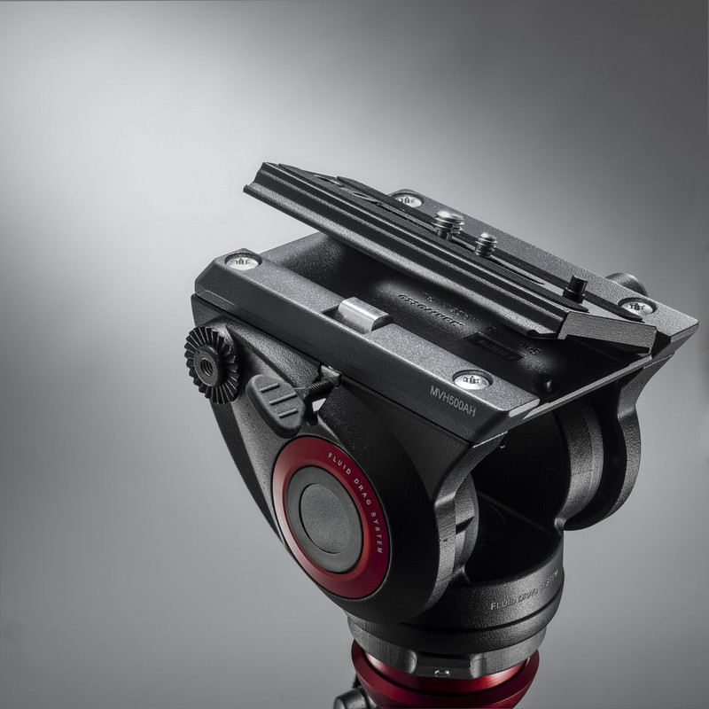 Manfrotto Rótula basculante para vídeo MVH500AH con base plana