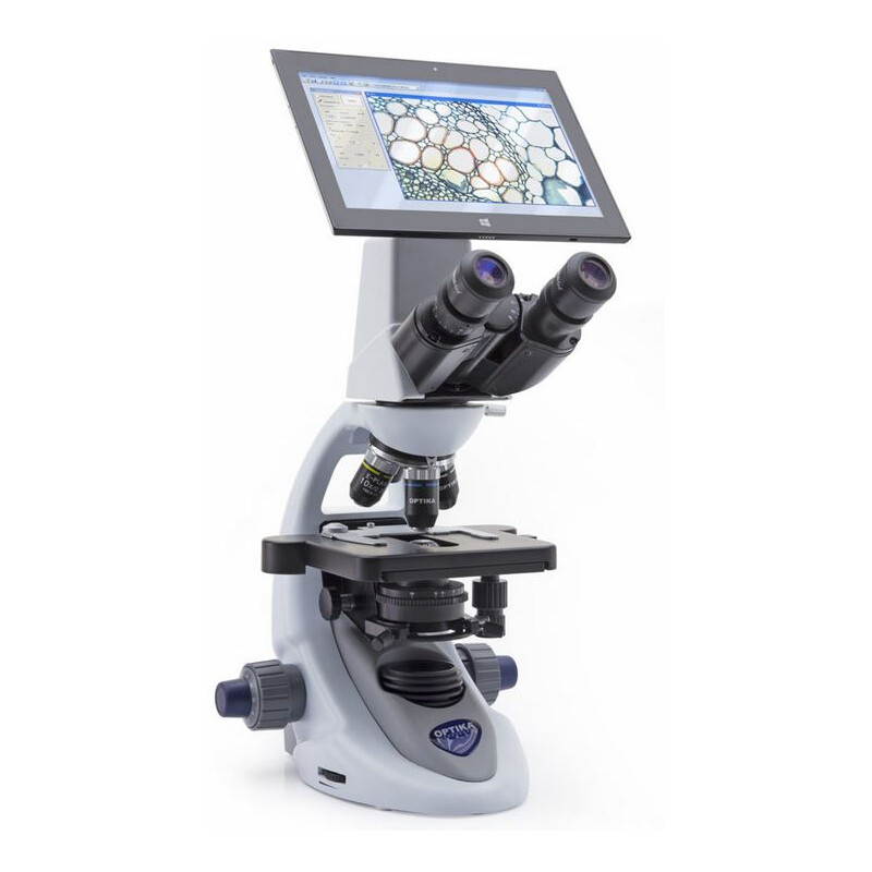 Optika Microscopio digitale B-290TB, N-PLAN, con PC tablet