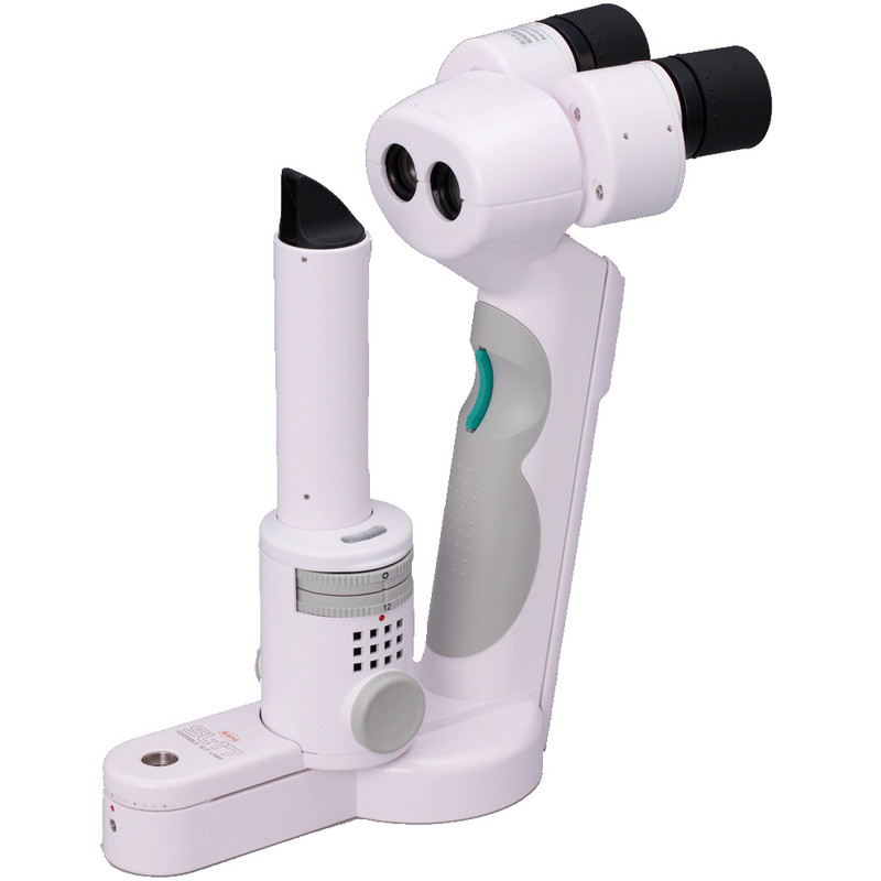 Kowa SL-17, hand-held slit lamp LED, pink