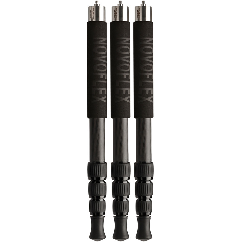 Novoflex 3x QuadroLeg C2844, carbono, 4 segmentos, diseño compacto