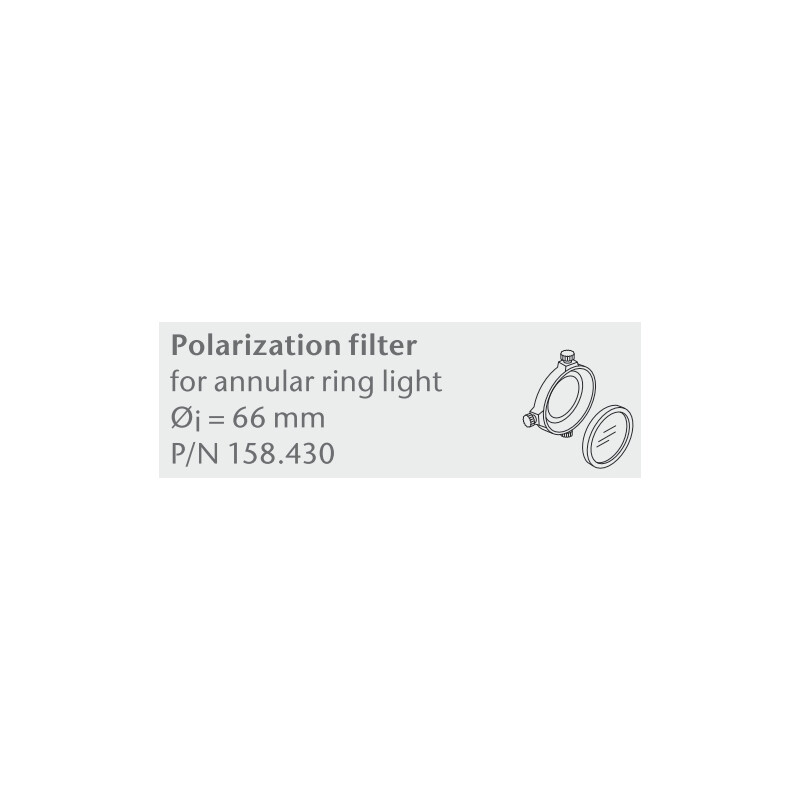 SCHOTT Set filtri polarizzatori per illuminatore anulare Ø 66 mm