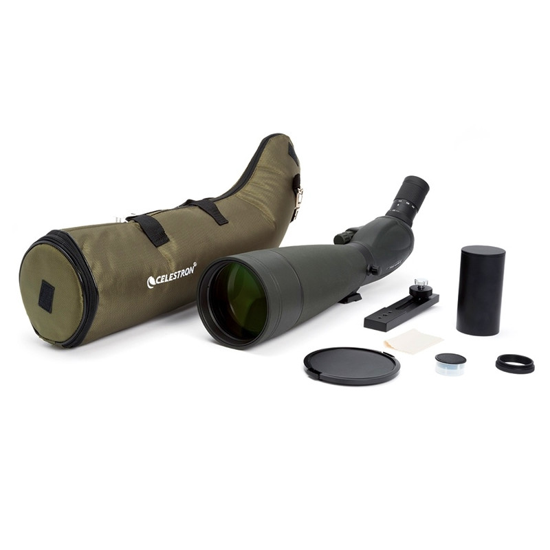 Celestron TrailSeeker gehoekte spotting scope, 22-67x100