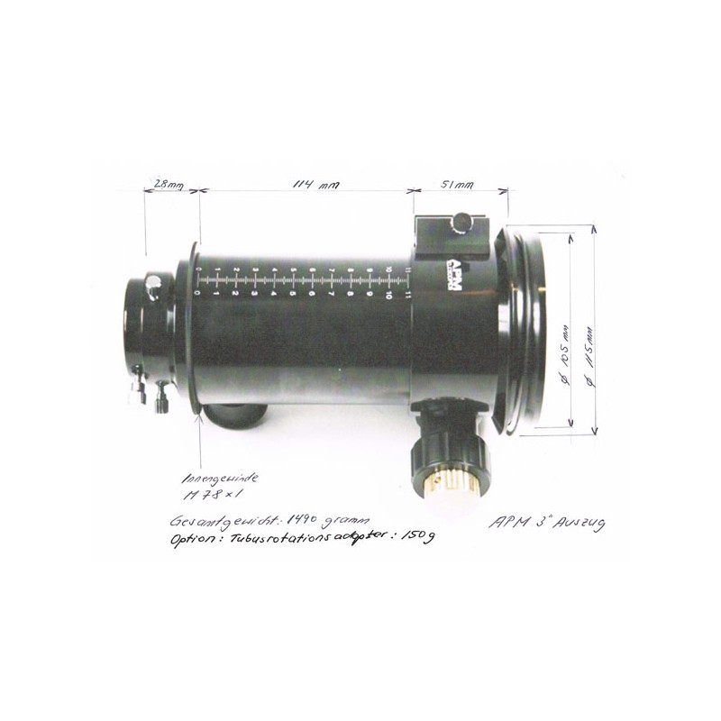 APM Rack and Pinion Focuser 3"