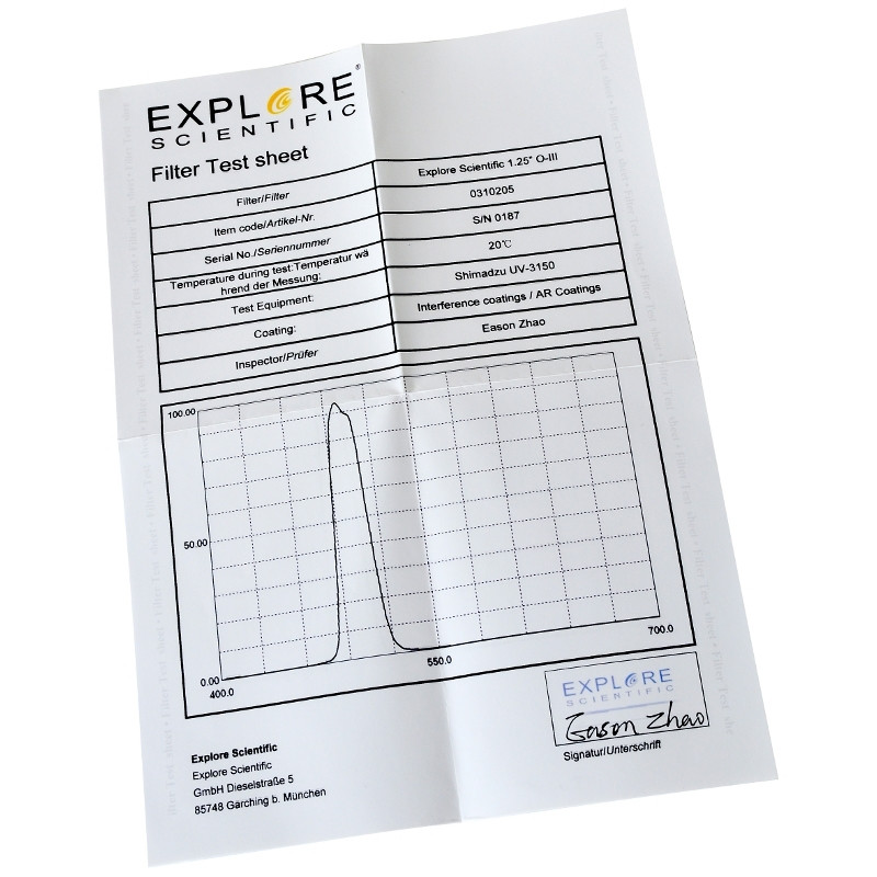 Explore Scientific Filtro OIII 1,25"