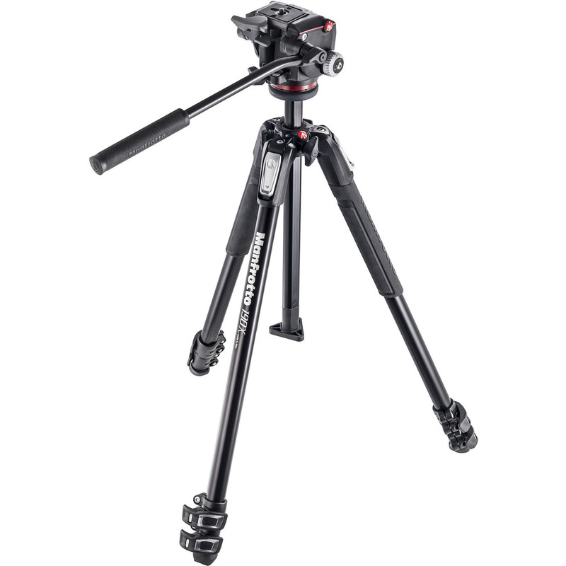 Manfrotto MK190X3-2W con cabezal de trípode bidimensional