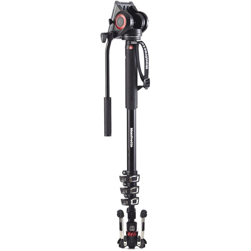 Manfrotto Aluminium monopod MVMXPRO500, met vloeistof-2-weg-kop