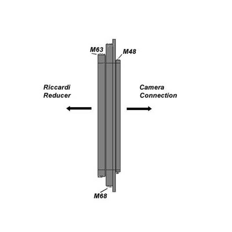 TS Optics Adapter Adattatore da M68 e M63 a M48 - Riccardi adattatore innesto