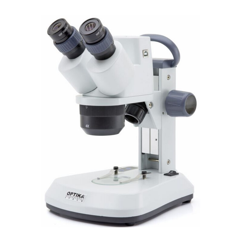 Optika Microscopio stereo SFX-91D, bino, 10x, 20x, 40x, asta dentata, testa ruotabile, camera 3MP