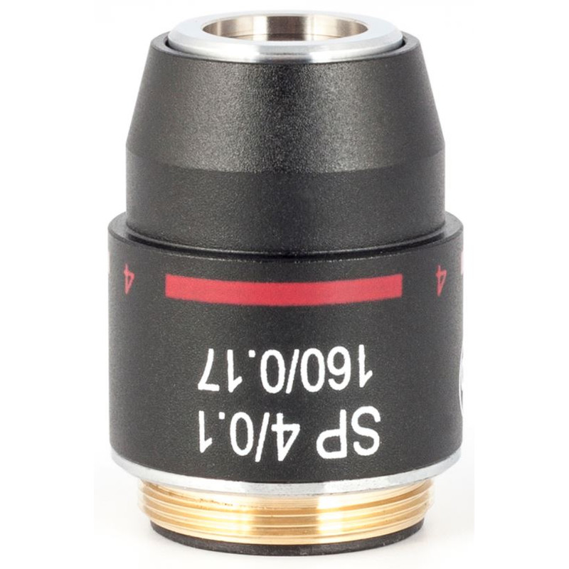 Motic objetivo SP semiplan achro, 4X/0.10 w.d.=17mm (RedLine200)