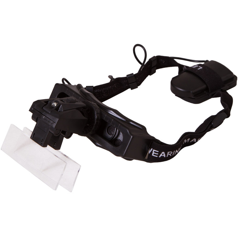 Headband Magnifier Head Magnifying Glass Lens Loupe With Led Light