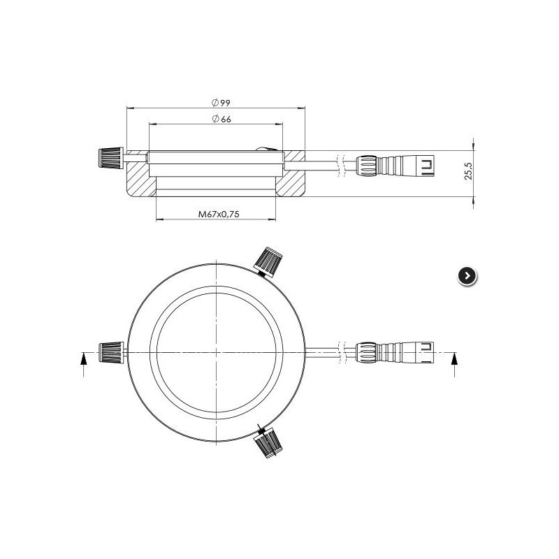 StarLight Opto-Electronics RL4-66 G, green (540 nm), Ø 66mm