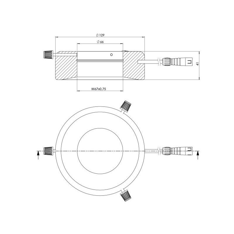 StarLight Opto-Electronics RL12-18s NW, natural white (4,000 K), Ø 66mm