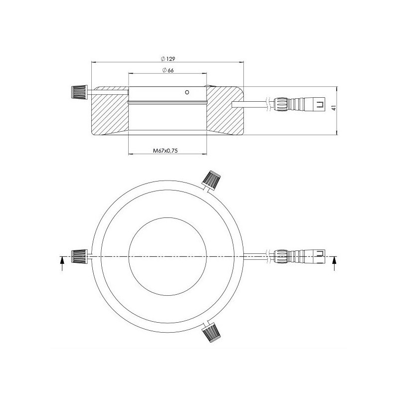 StarLight Opto-Electronics RL12-18f G, flood, green (528 nm), Ø 66mm