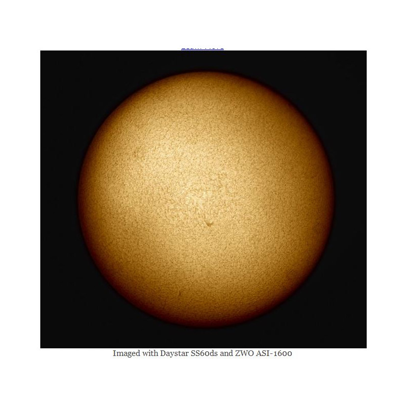 DayStar Telescopio Solare ST 60/930 SolarScout SS60-ds H-Alpha OTA Set