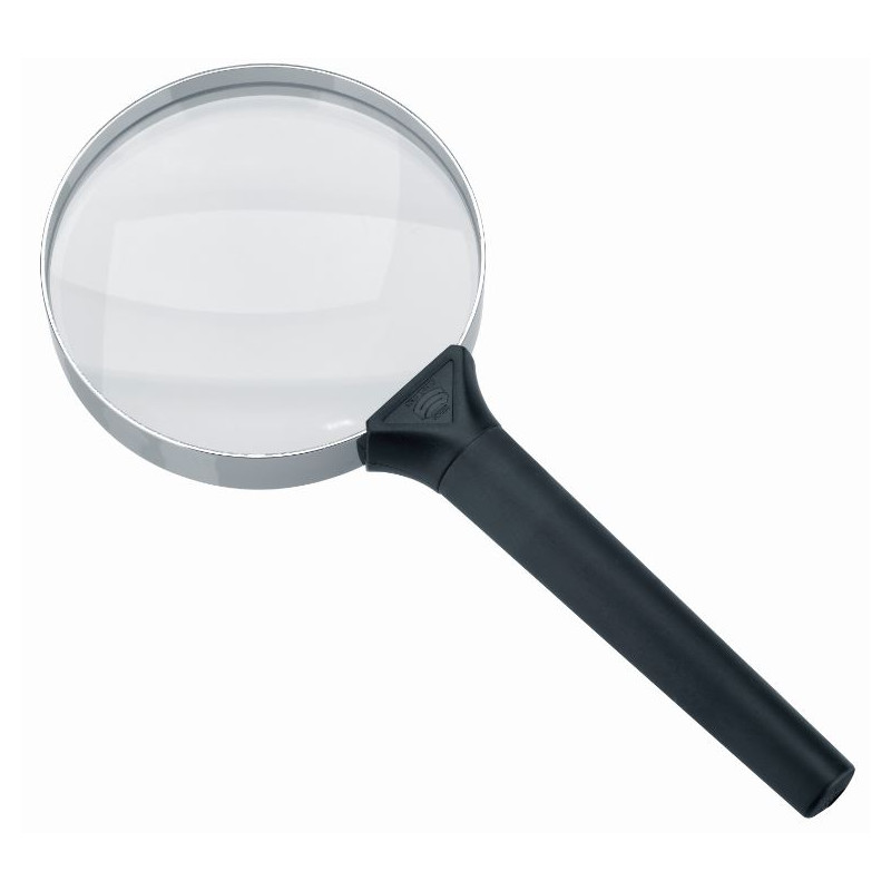 Schweizer Magnifying glass Basic-Line CLASSIC hand-held magnifier, 4D/2x/Ø90mm, biconvex