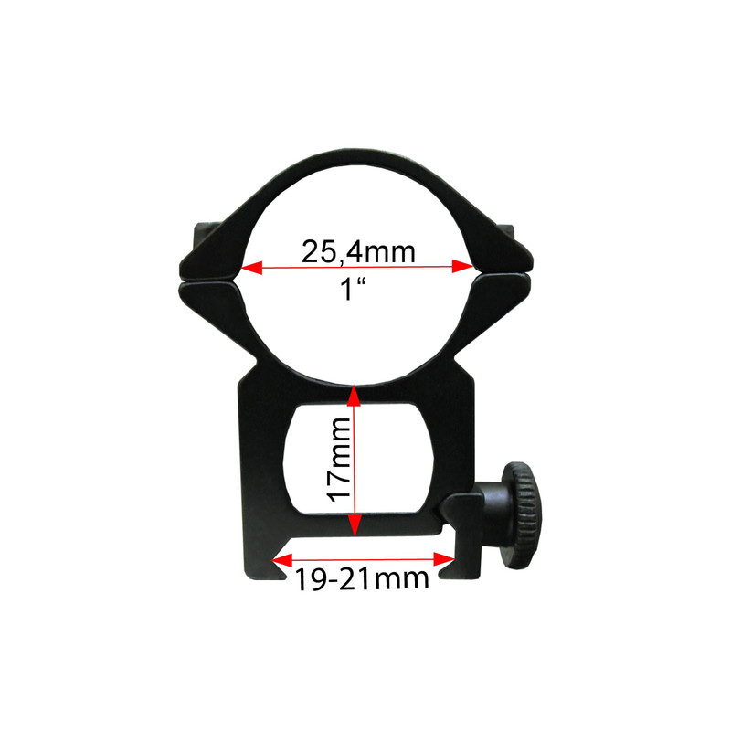 Seben Attacco Ottica 25,4mm (1'') Slitta 21mm Weaver Picatinny Rifle Mount RSM01