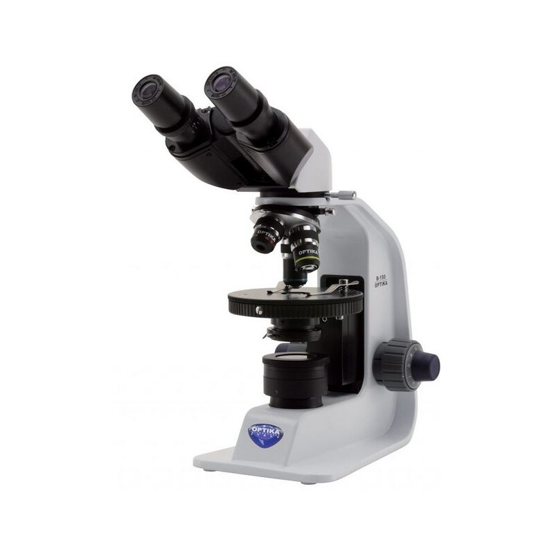 Optika Microscope B-150P-BRPL, bino, pol, flat, battery, 400x