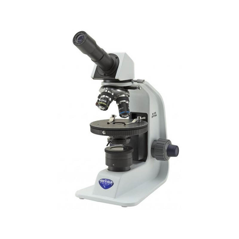 Optika Microscope B-150P-MRPL, POL, mono, flat, rechargeable battery, 400x