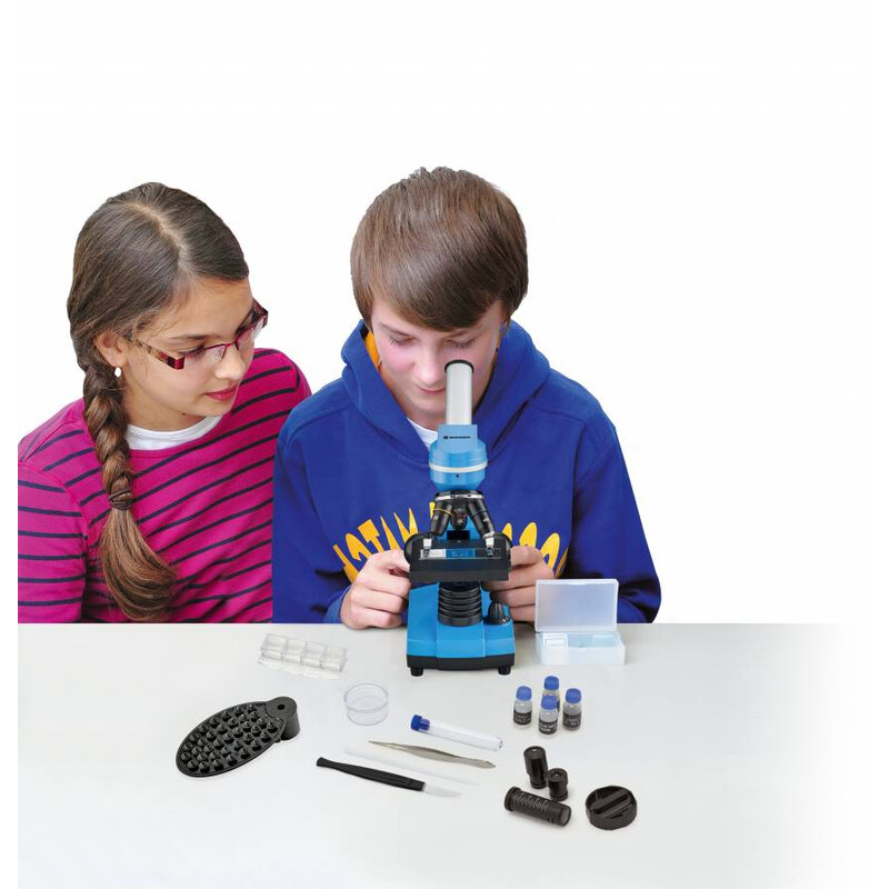 Bresser Junior Microscopio Biolux SEL azzurro