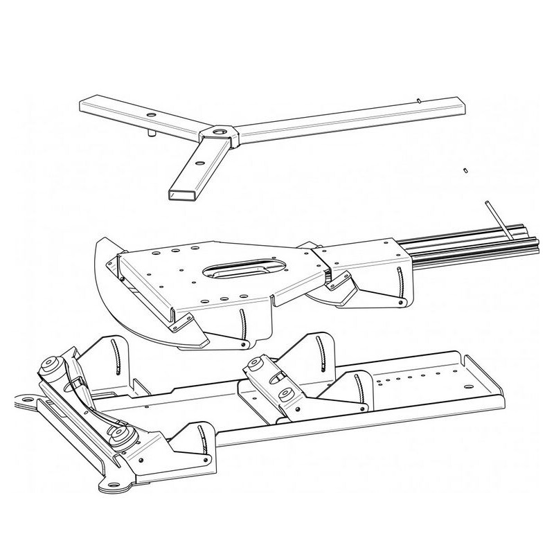 Geoptik Cuña ecuatorial Eartha Dobson Platform with variable Latitude