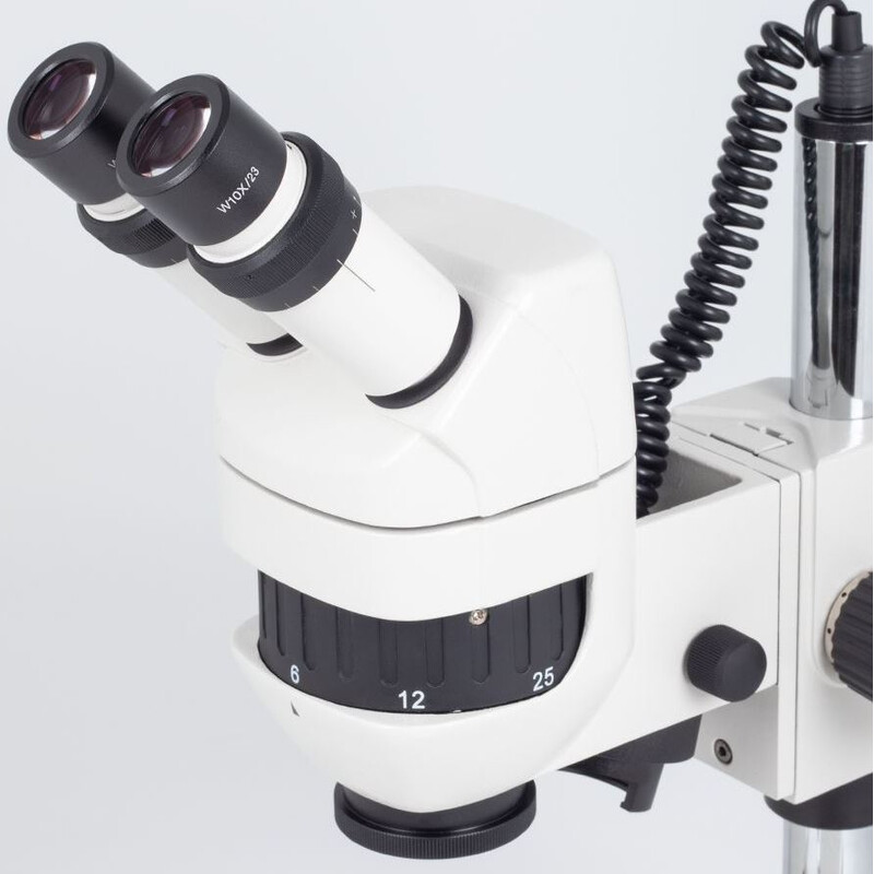 Motic zoom stereo microscope K-400 L, binocular, CMO, 6x-50x