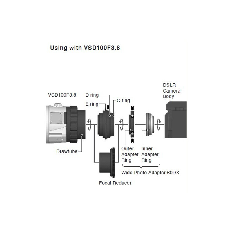 Vixen Adattore Fotocamera Adapter 60DX für Nikon