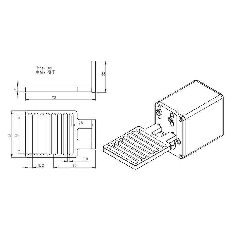 ZWO Adaptador para motor de enfoque EAF a Takahashi