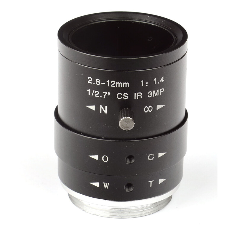 Omegon CS-mount objectief 2,8-12 mm, f/1,4