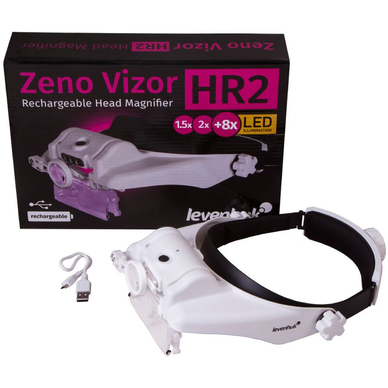 Levenhuk Lente d`Ingrandimento Zeno Vizor HR2 rechargeable