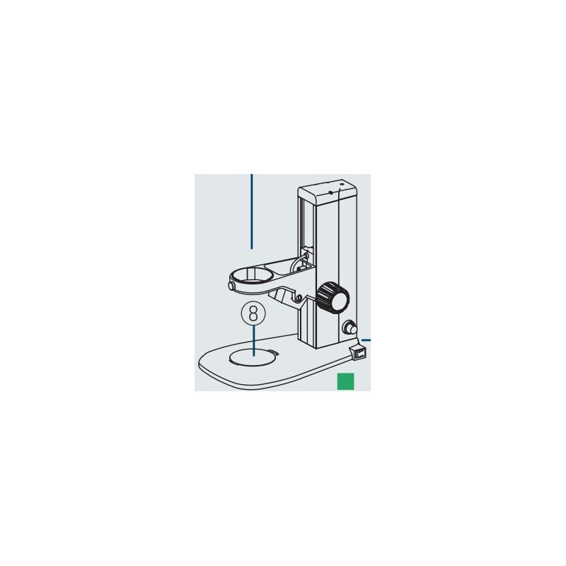 Nikon Stereo zoom microscope SMZ445, bino, 0.8x-3.5x, 45°, FN21, W.D.100mm, incident and transmitted light, LED