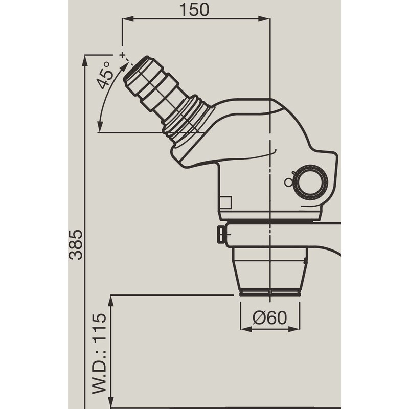 Nikon Stereo zoom microscope SMZ745, bino, 0.67x-5x,45°, FN22, W.D.115mm, incident and transmitted light, LED