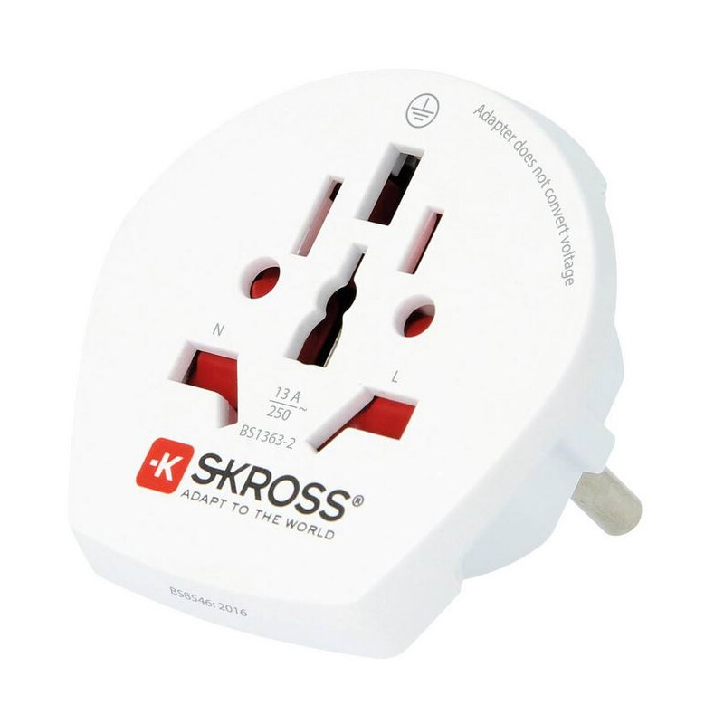 Skross Fuente energética Reiseadapter World to Europe