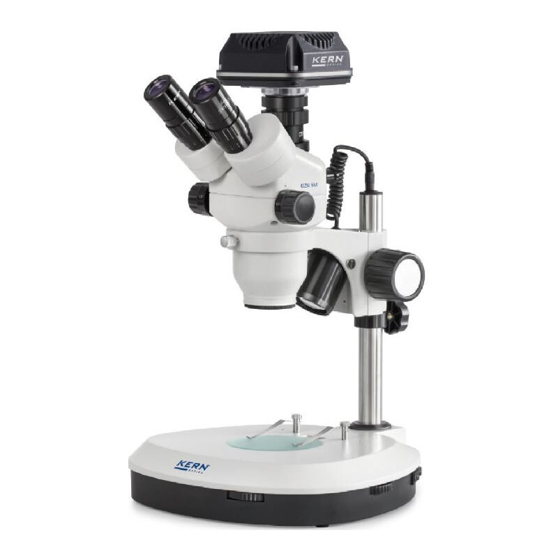 Kern Microscope OZM544C825, trino, 7-45x, HWF 10x23, incident/transmitted light, LED 3W, Camera, CMOS, 5MP, 1/2.5", USB 2.0