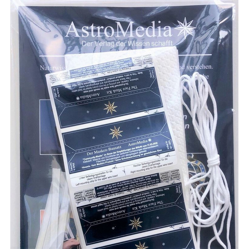 AstroMedia Mascarilla para boca y nariz, kit de montaje para 5 unidades