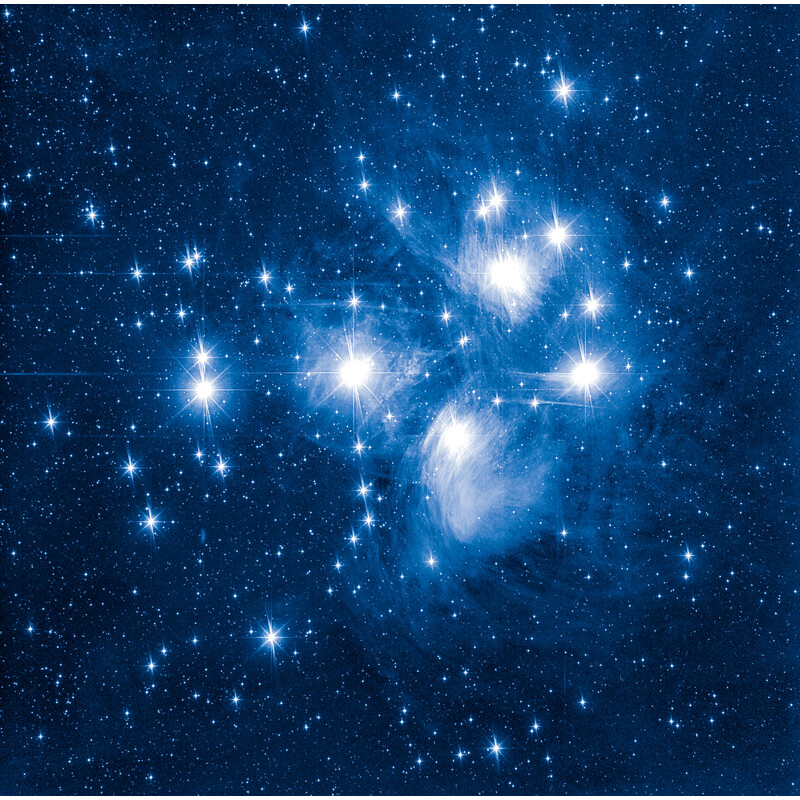 Masketo mascherina naso/bocca bianca con motivo astronomico "Pleiadi" 1 pezzo