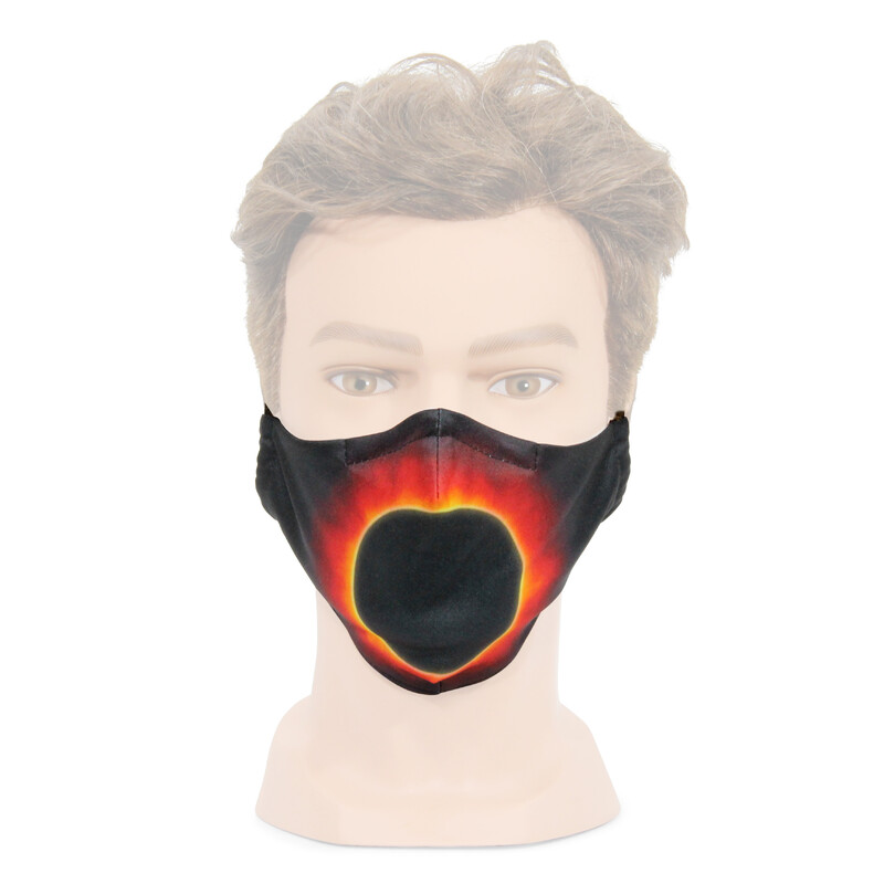 Masketo mondmasker met astromotief "zonnecorona", 1 stuk