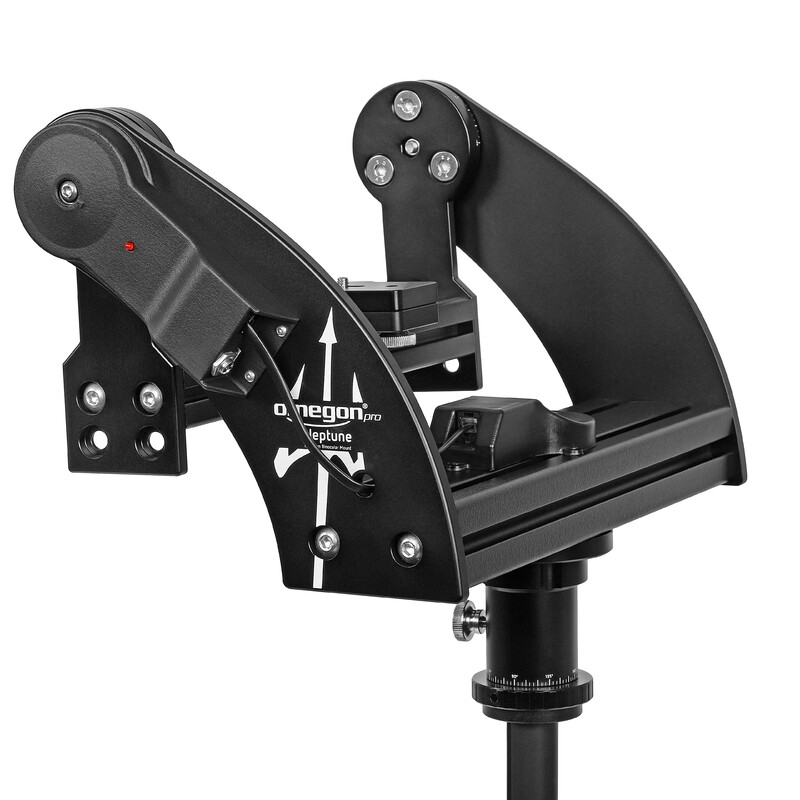 Omegon Pro Neptune Push+ Go fork mount for large binoculars