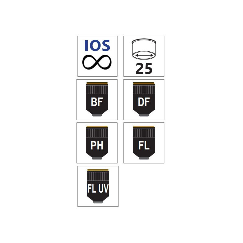 Optika Objective IOS LWD U-Plan F PH 40x/0.65 - M-1178