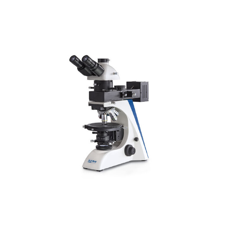 Kern Microscope OPO 185, POL, trino, Inf plan, 40x-600x, incident/reflected light, HAL, 100W