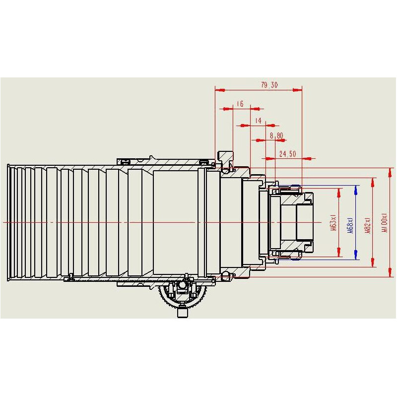 APM Apochromatische refractor AP 152/1200 ED 3.7"-OAZ OTA