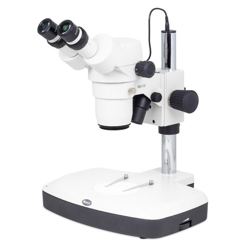 Motic zoom stereomicroscope SMZ-168-BLED, bino, 7.5x-50x