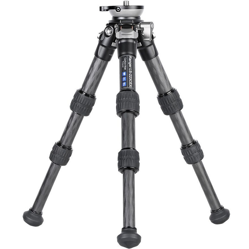 Leofoto Carbon tripod LS-223CEX Ranger mit Nivellierschale + Panoramateller RH-0