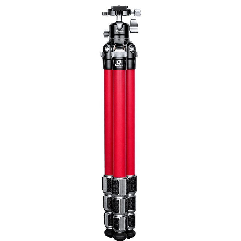 Leofoto Carbon tripod LA-284C Athena Red + Ballhead LH-30