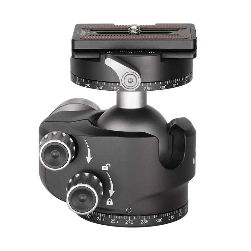 Leofoto Tripod ball-head LH-40R, Dual-Panoramafunktion + Schnellwechselplatte NP-60