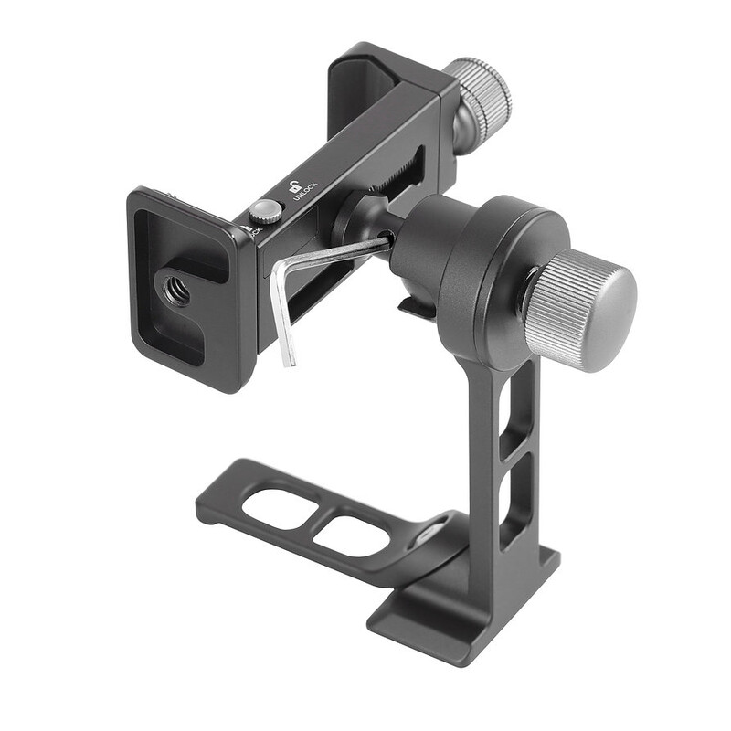 Leofoto Mounting Standfuß PS-1 mit Kugelgelenk + Smartphone-Halterung PC-90II