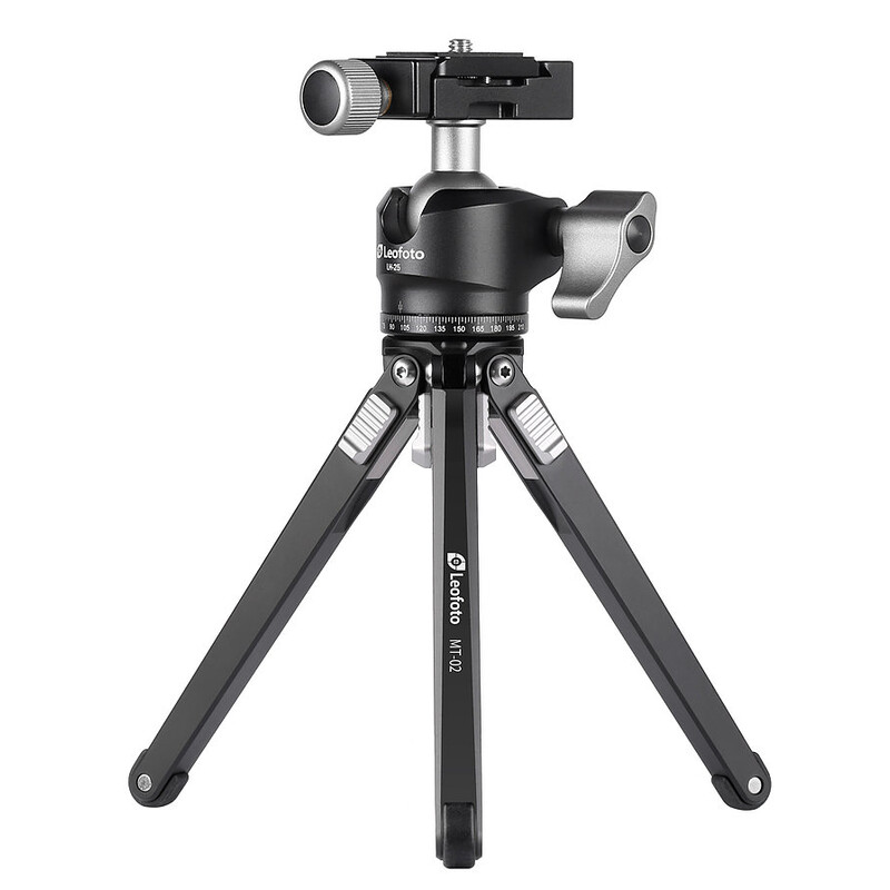 Leofoto Tabletop tripod MT-02+LH-25